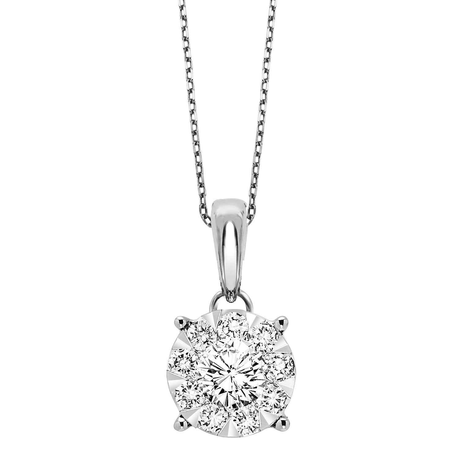 14K Diamond Pendant 3/4ctw, Fernbaugh's, PD10257-4WB