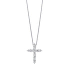 diamond cross pendant in 10k white gold (1/10 ct. tw.)