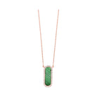 10kt pink gold & diamond stunning neckwear pendant  - 1/8 ctw