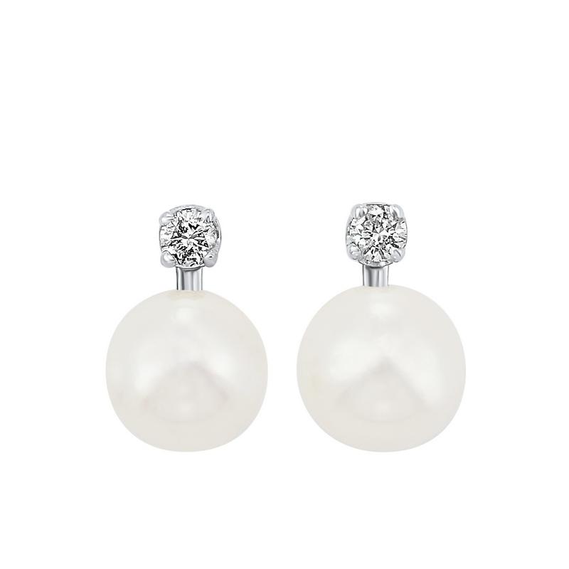 14kw cultured pearl earrings, rol1165m