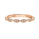 10kr mix prong diamond band 1/8ct