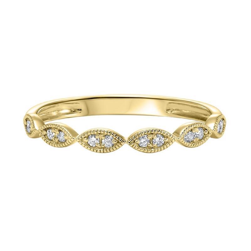 10ky mix prong diamond band 1/8ct
