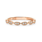 14kr mix prong diamond band 1/8ct, rg71515-4wc