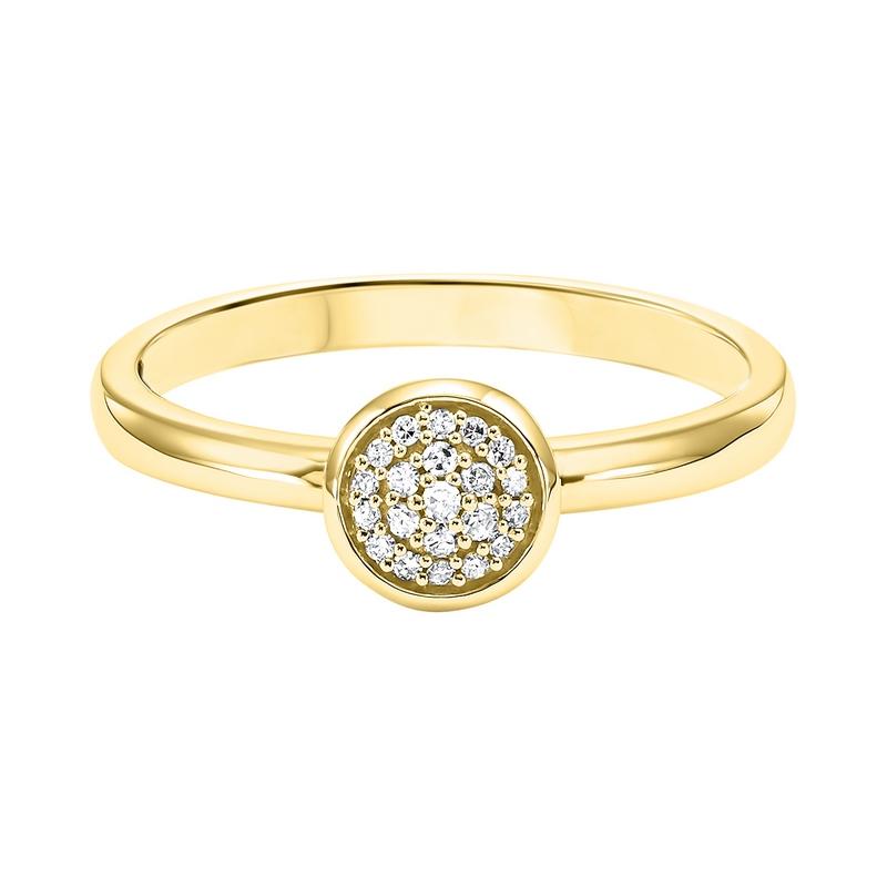 10ky mix prong diamond band 1/12ct, se6060g6-4w