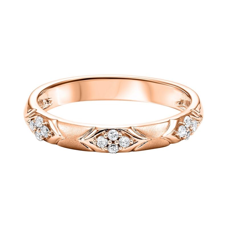 10kr mix prong diamond band 1/8ct, se6050g5-4w