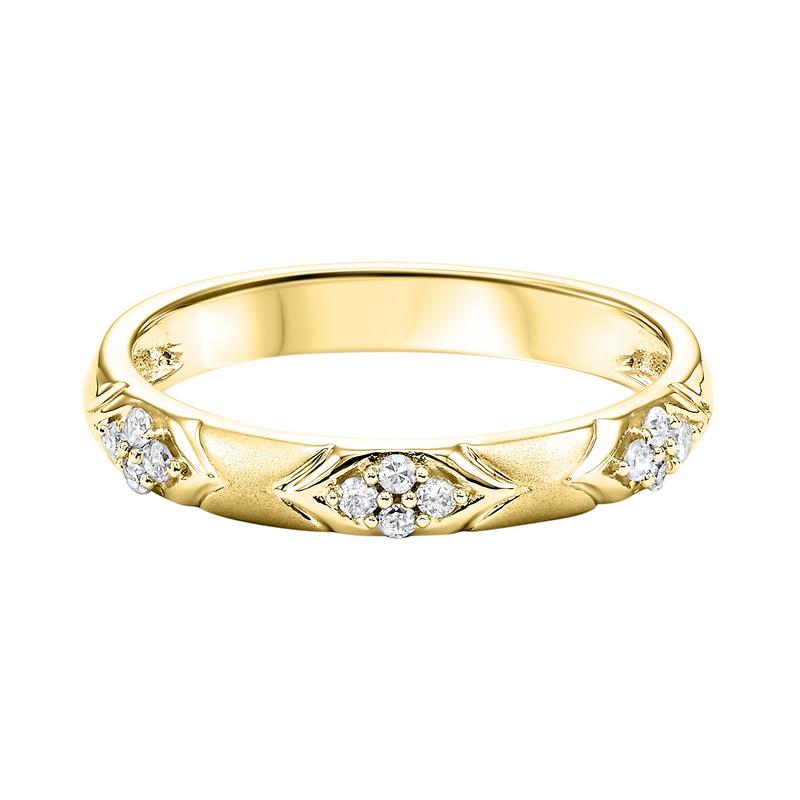 10ky mix prong diamond band 1/8ct, se6070g5-4w