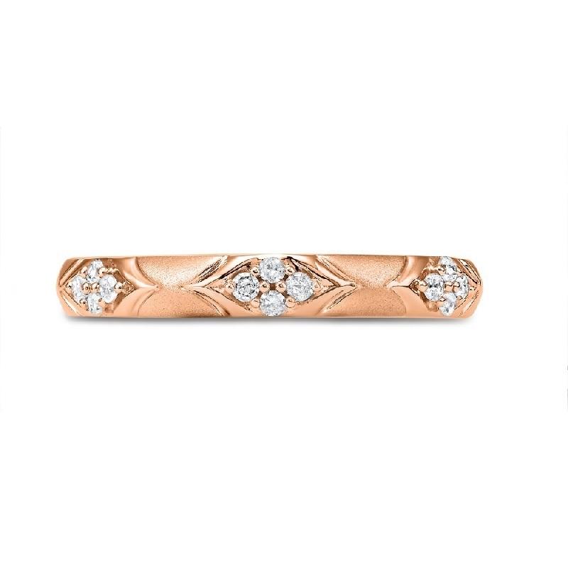 14kr mix prong diamond band 1/8ct, rg71644-4wb