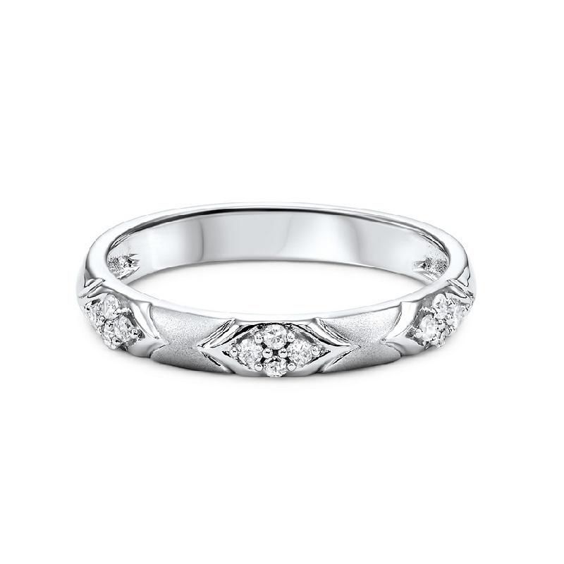 14kw mix prong diamond band 1/8ct, rg71645-4wb