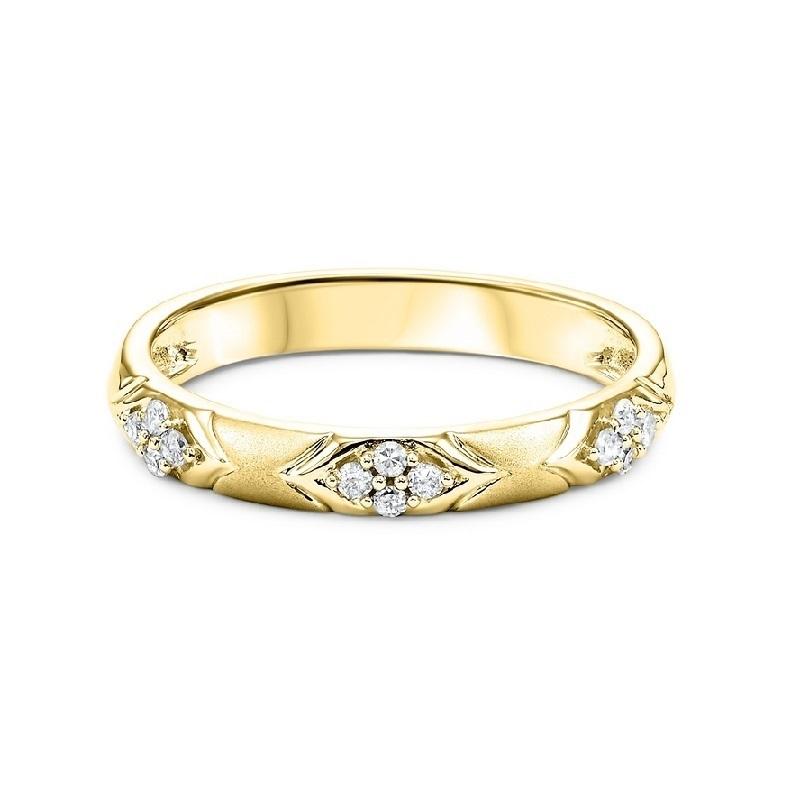 14ky mix prong diamond band 1/8ct, rg71646-4wb