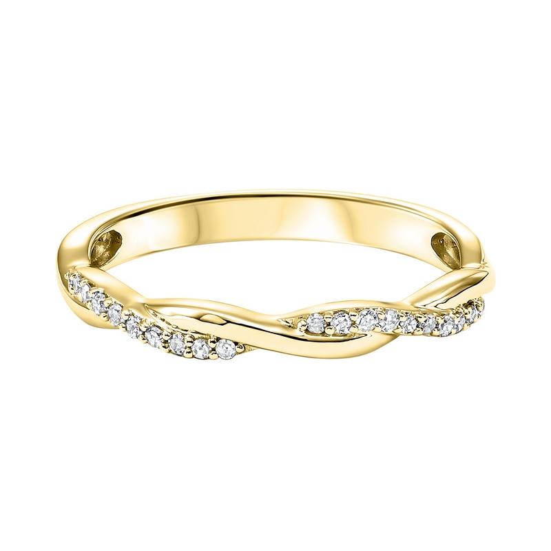 10ky mix prong diamond band 1/10ct, se6140g5-4w