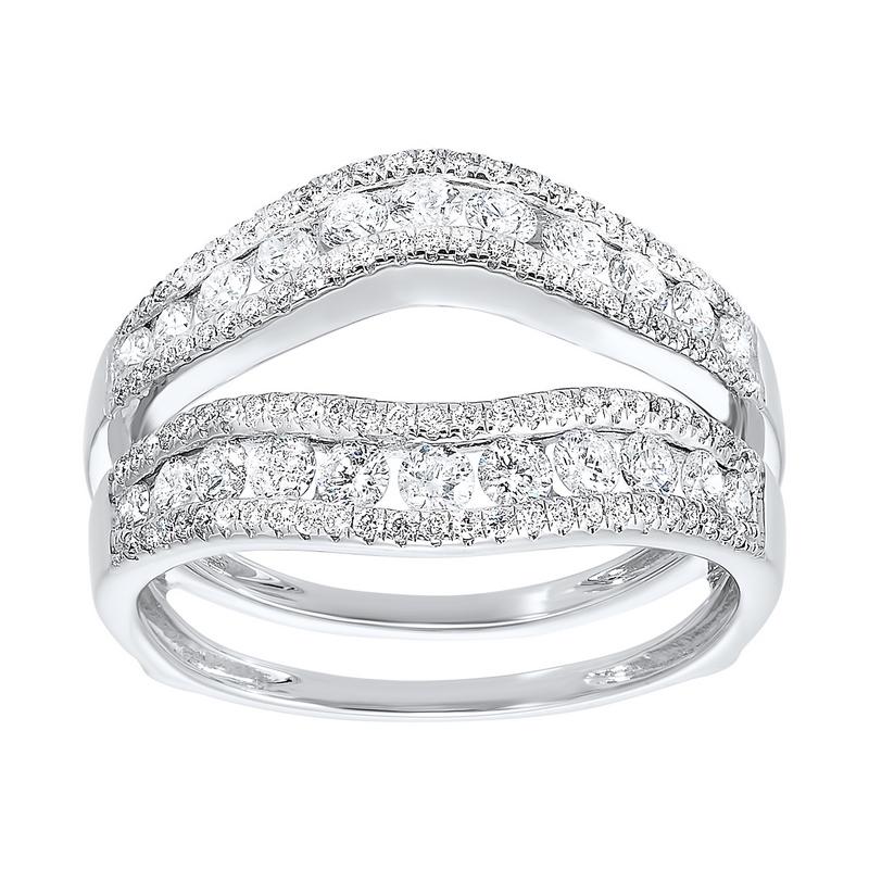 14kw inserts prong diamond ring 1ct, hdcr005-4pd