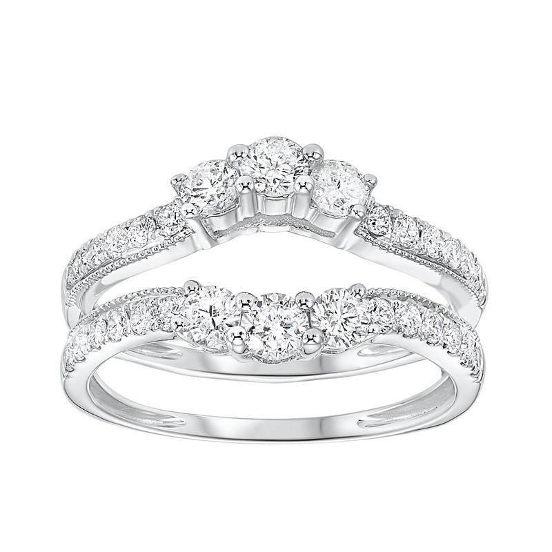 14kw inserts prong diamond ring 1/2ct, two1025/75-4wc