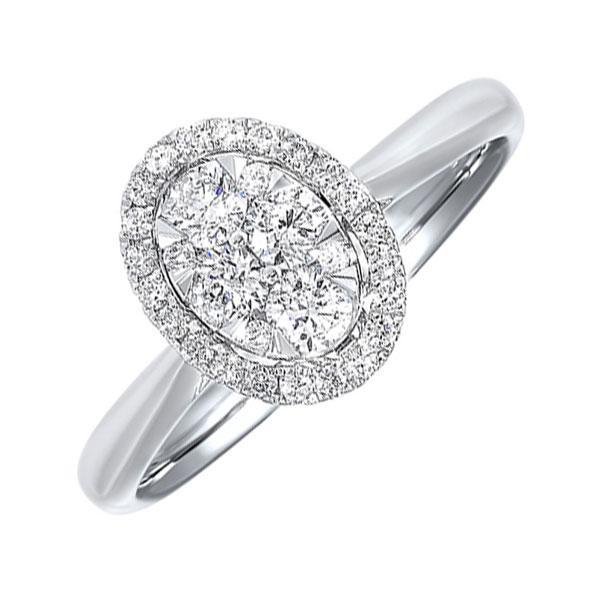 14kt white gold & diamond classic book starbright fashion ring  - 1/4 ctw