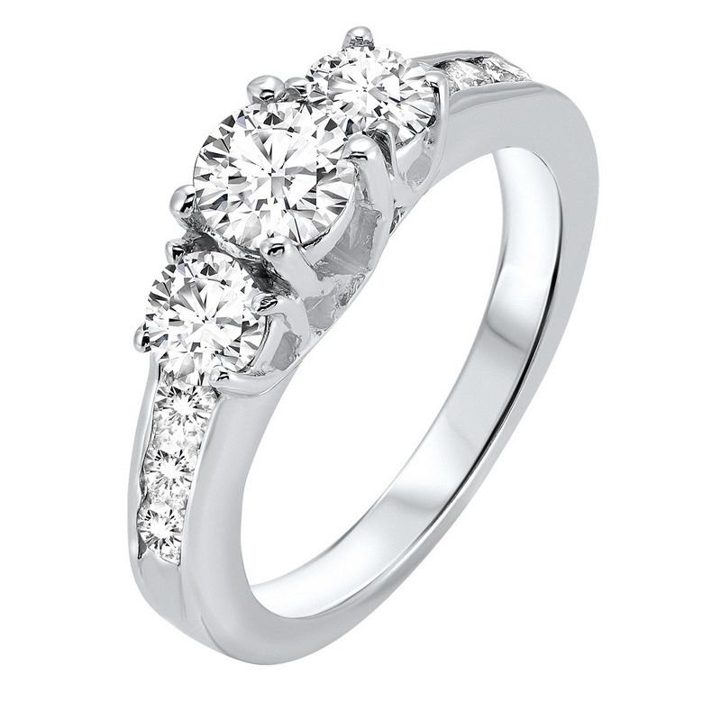 14kw 3 stone round prong ring 1 1/2ct, fr1234-4yd