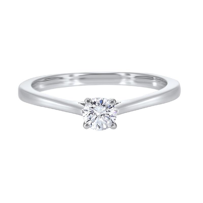 14kw solitaire prong diamond ring 3/4ct, hdcr008-4wd