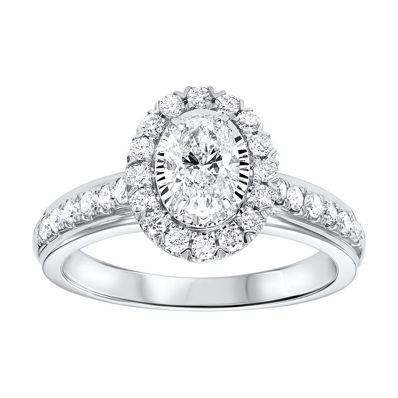 14kw tru ref oval halo prong ring 1ct, bc10057-4wf