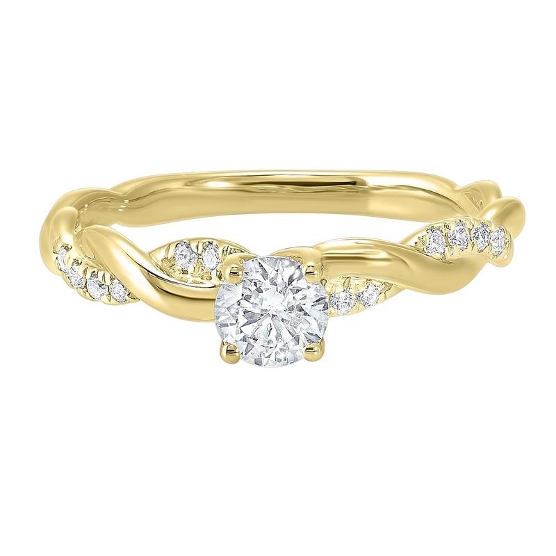 14ky c&c micro prong diamond ring 1/2ct, rg10233-4wd