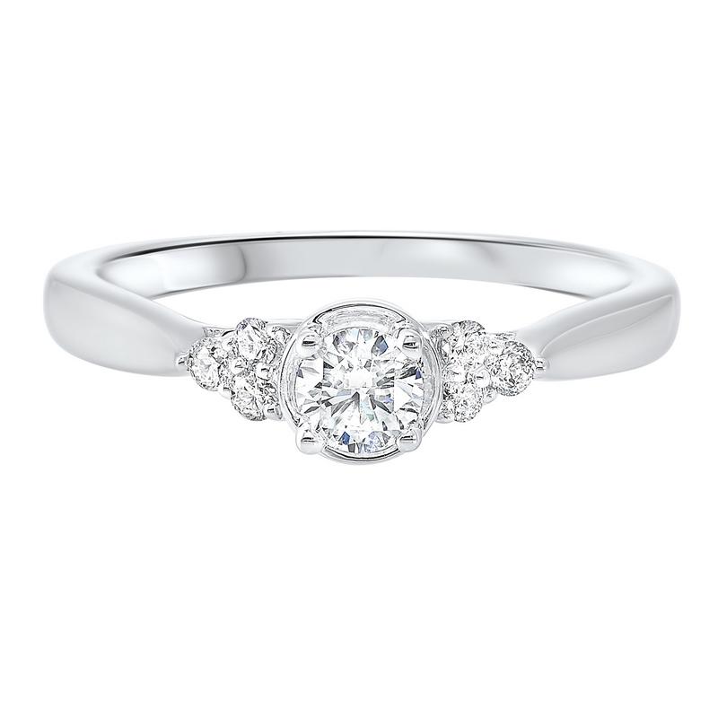 14kw c&c prong diamond ring 1/3ct, rg71815-4wd