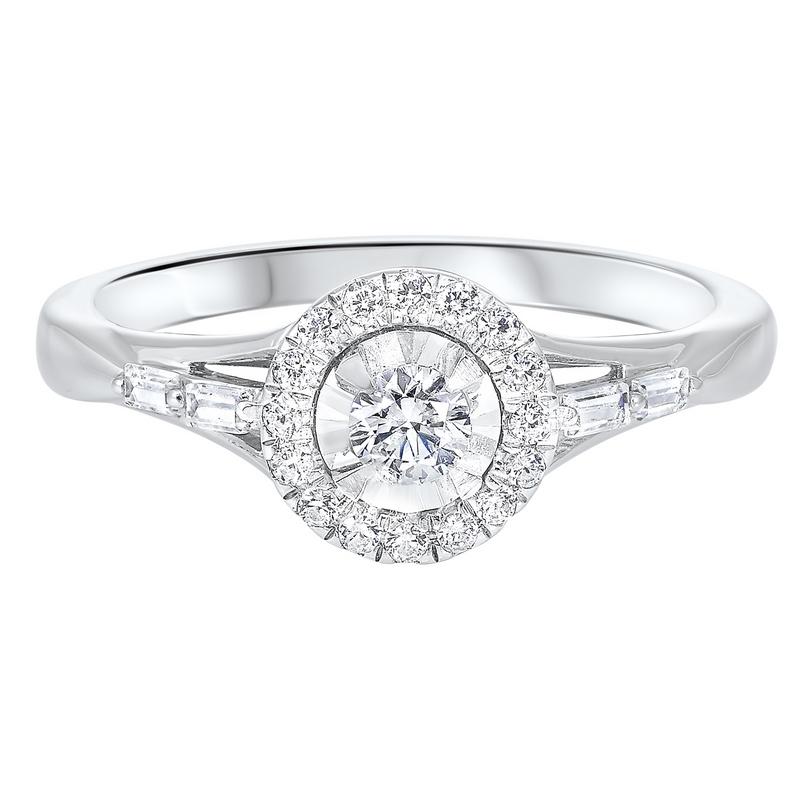14kw c&c micro prong diamond ring 2/5ct, rg71534-4wd