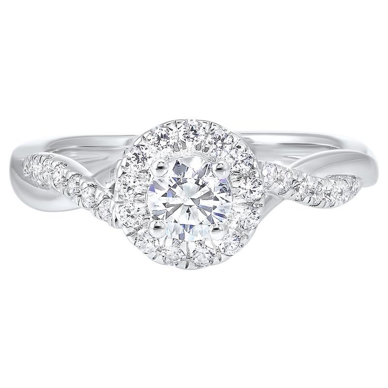 14kw c&c micro prong diamond ring 3/4ct, rg10280-4wd