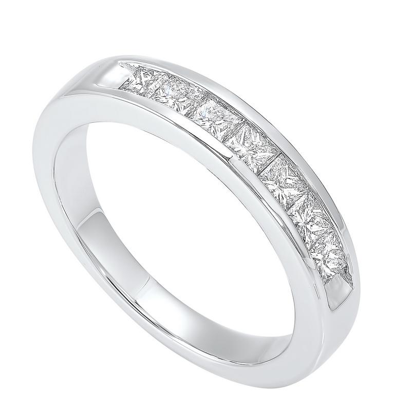 14kw 7 stone channel diamond band 3/4ct, egr40-4w