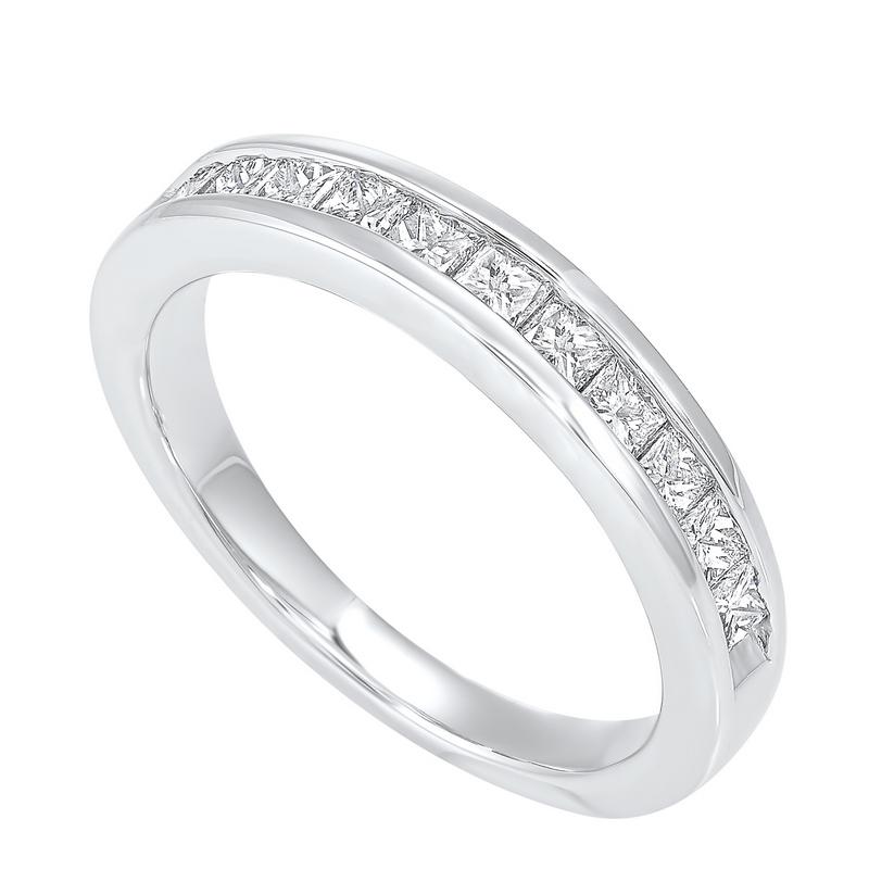 14kw 11 stone channel diamond band 3/4ct, ear40-4w