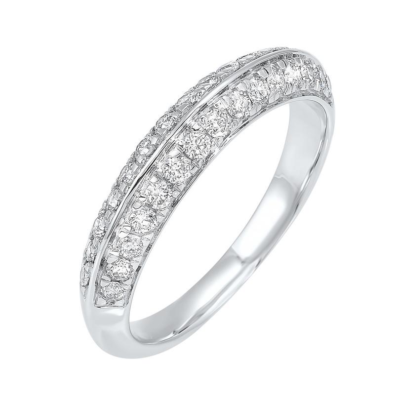 14kw micro prong diamond band 1/3ct, ewr40-4w