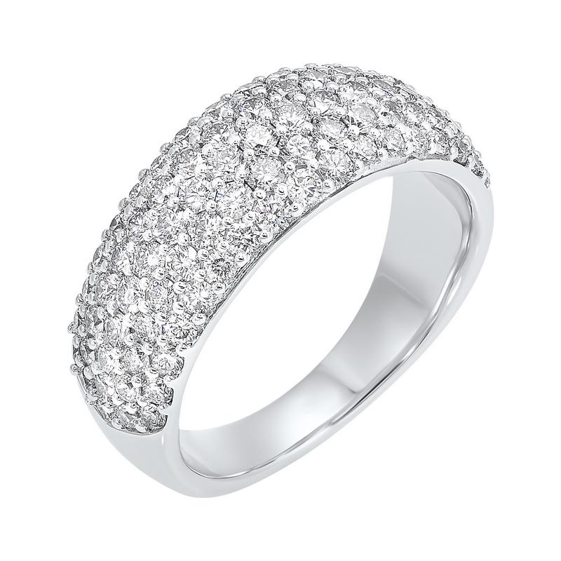 14kw multi row prong diamond band 1 1/2ct, ecr40-4w