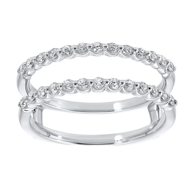 14kw inserts single prong diamond ring 1/3ct, fp1422/10-4wc