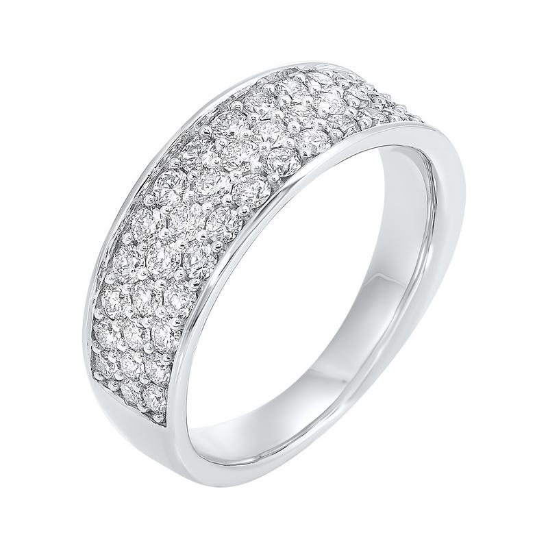 14kw multi row prong diamond band 1ct, ebr45-4w