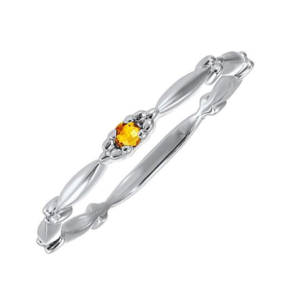 10kt white gold classic book birthstone stackable fashion ring