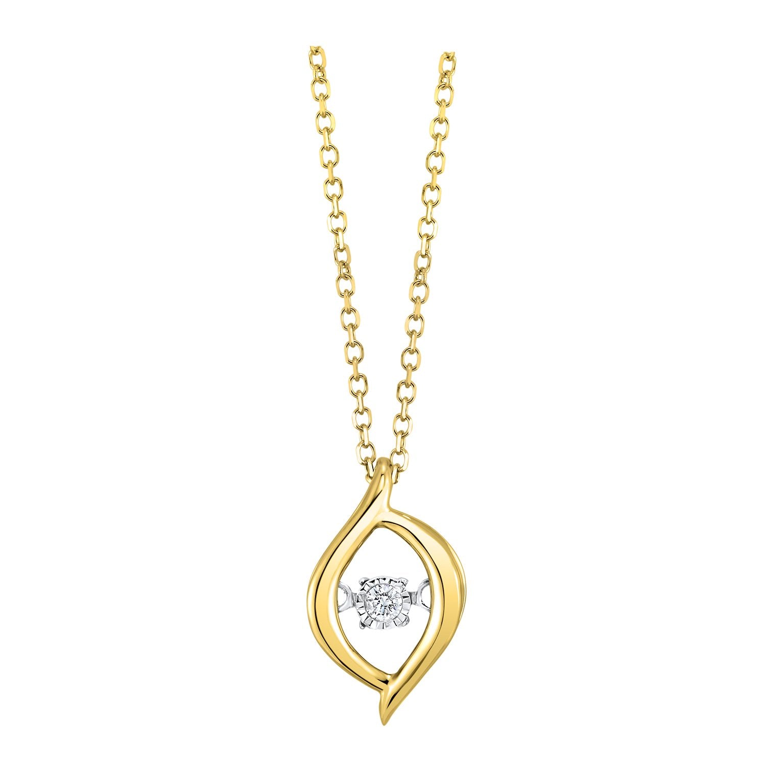 Gold Diamond ROL Pendant, Fernbaugh's, ROL1227-1YC
