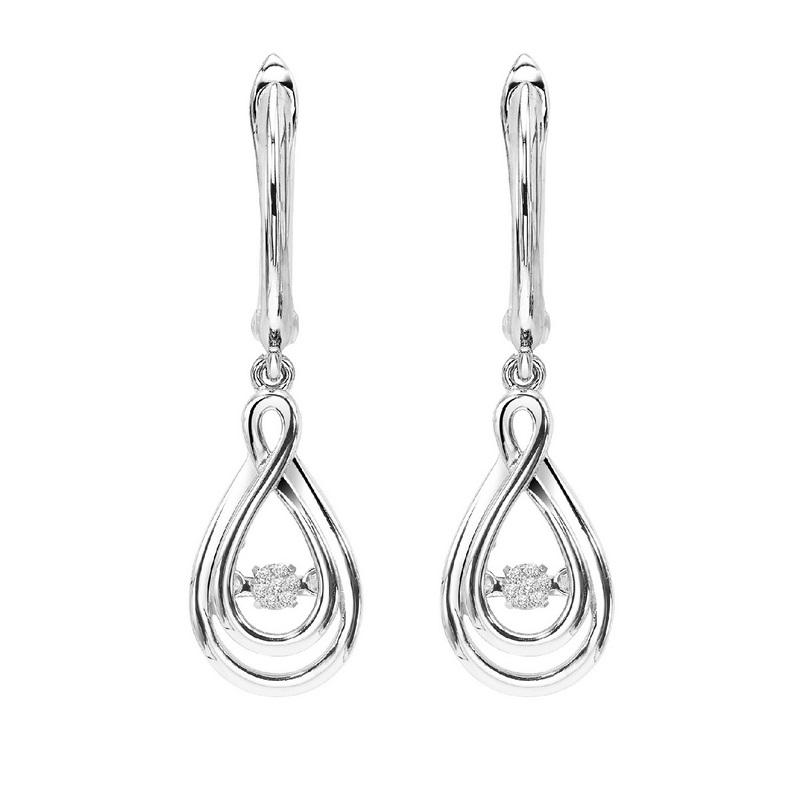 ss rol prong diamond earrings 1/25ct, rg10062-1yd