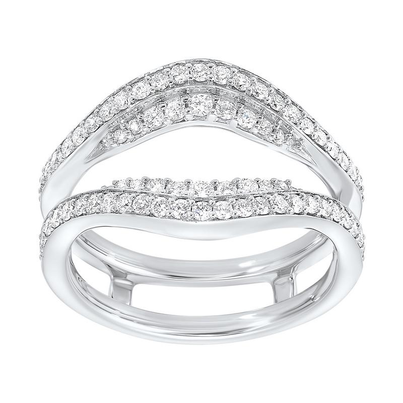 14kw inserts prong diamond ring 5/8ct, pd10226-4wb