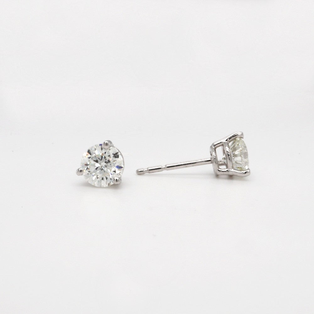 1ctw SallyK Diamond stud earrings backs