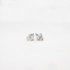 SallyK Multi-Faceted Round Diamond Stud Earrings