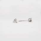 SallyK Multi-Faceted Round Diamond Stud Earrings backs