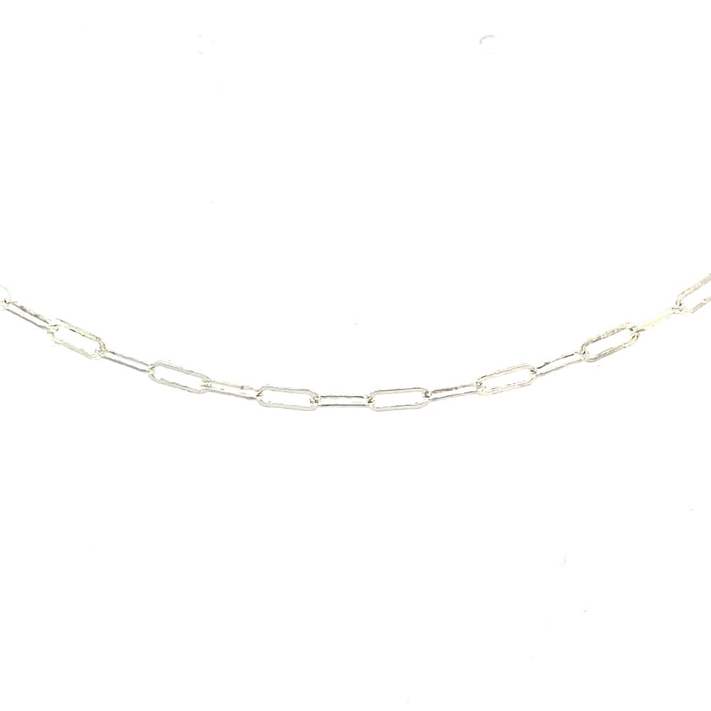 sterling silver paperclip chain for perm bracelets