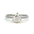 14KW Solitaire Lab Grown Diamond Engagement Ring .84 CT