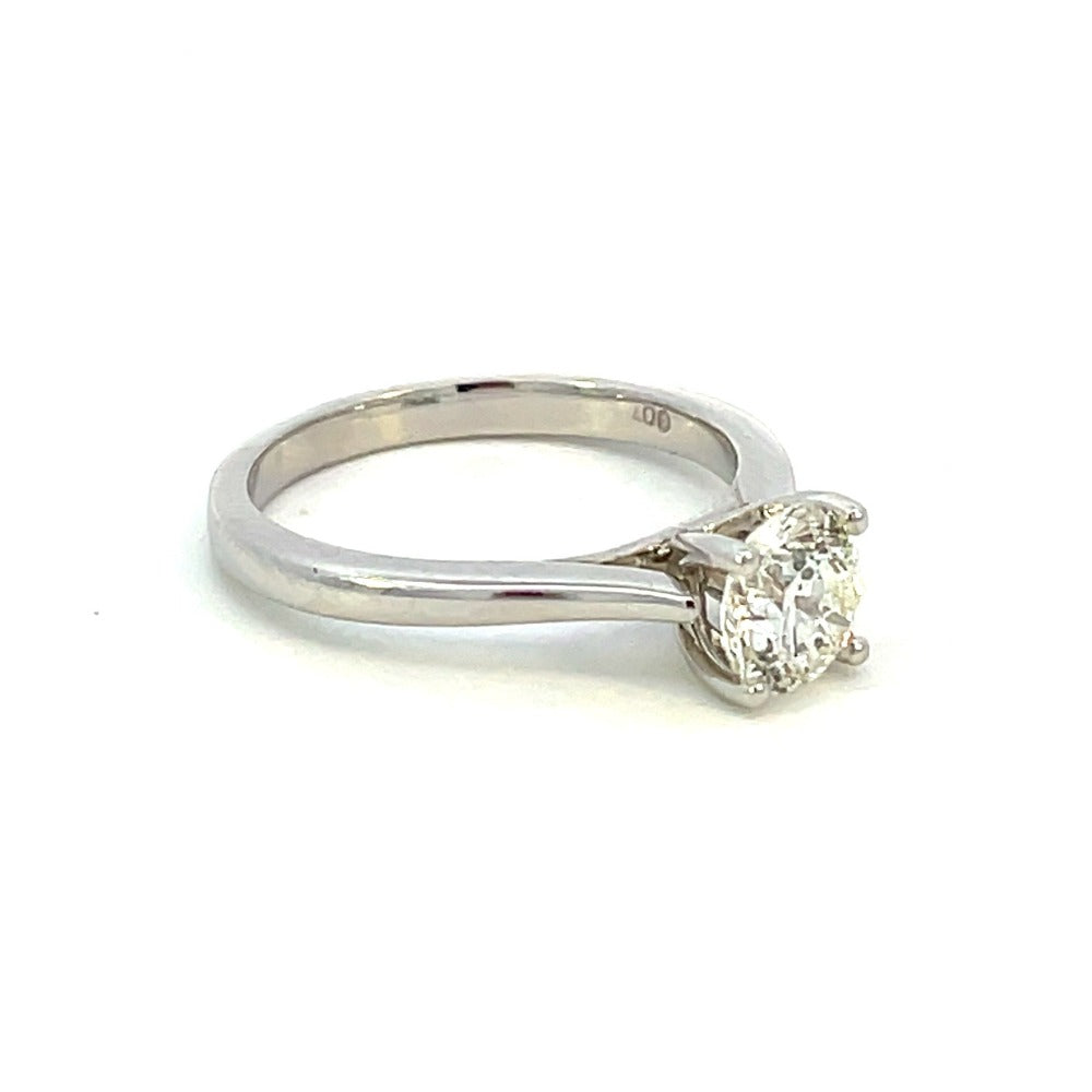 SallyK 1 CT Solitaire Engagement Ring Side 1