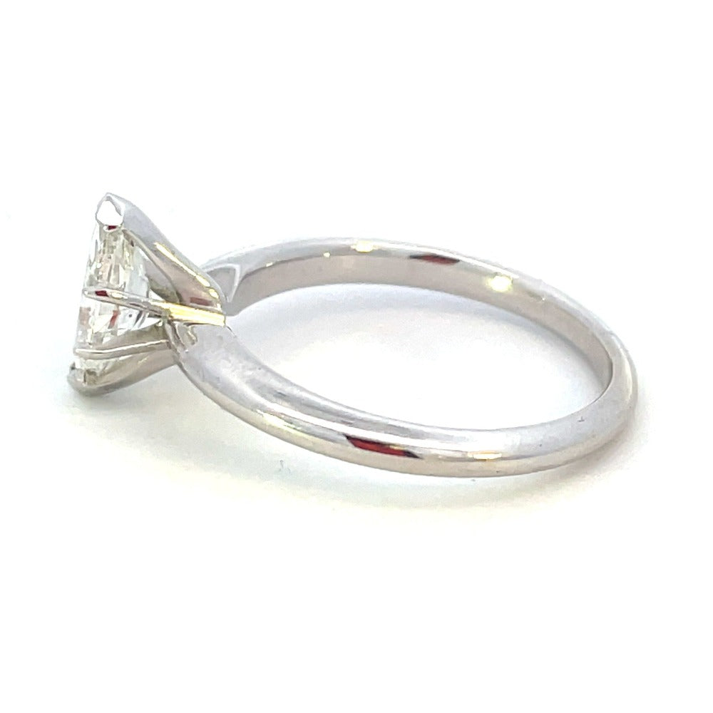 14KW Marquise Cut Diamond Solitaire Engagement Ring 1 CT side 2