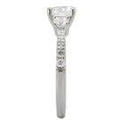 Round 3 Stone Semi-Mount Diamond Ring