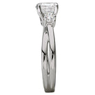 Round 3-Stone Semi-Mount Diamond Ring