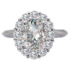 Oval Halo Semi-Mount Diamond Ring