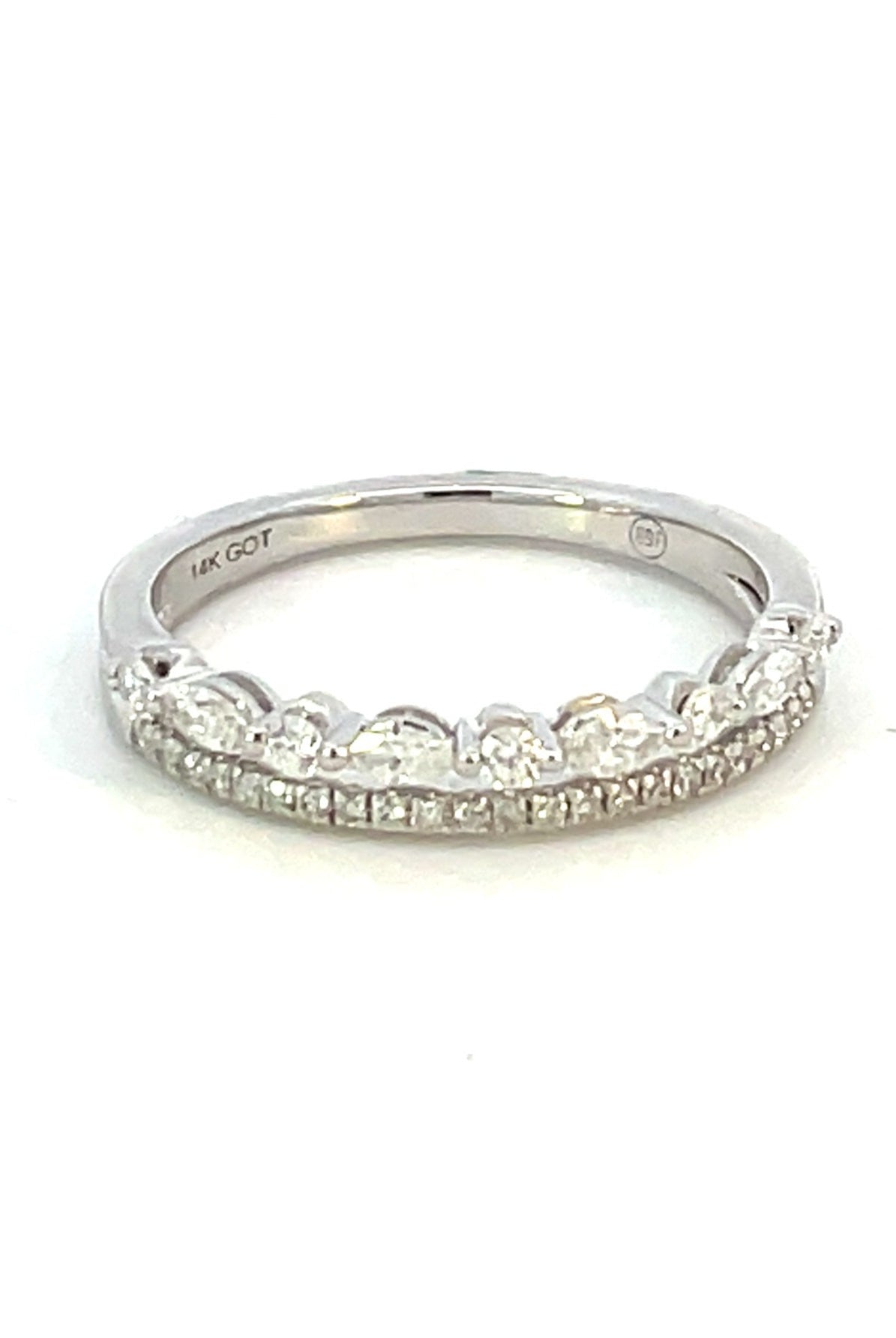 130-01279__SallyK 14KW Double Row Diamond Ring 1/3CTW