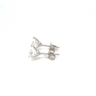 Lab Grown Diamond Stud Earrings Side View - 2 Carat Total Weight Pictured