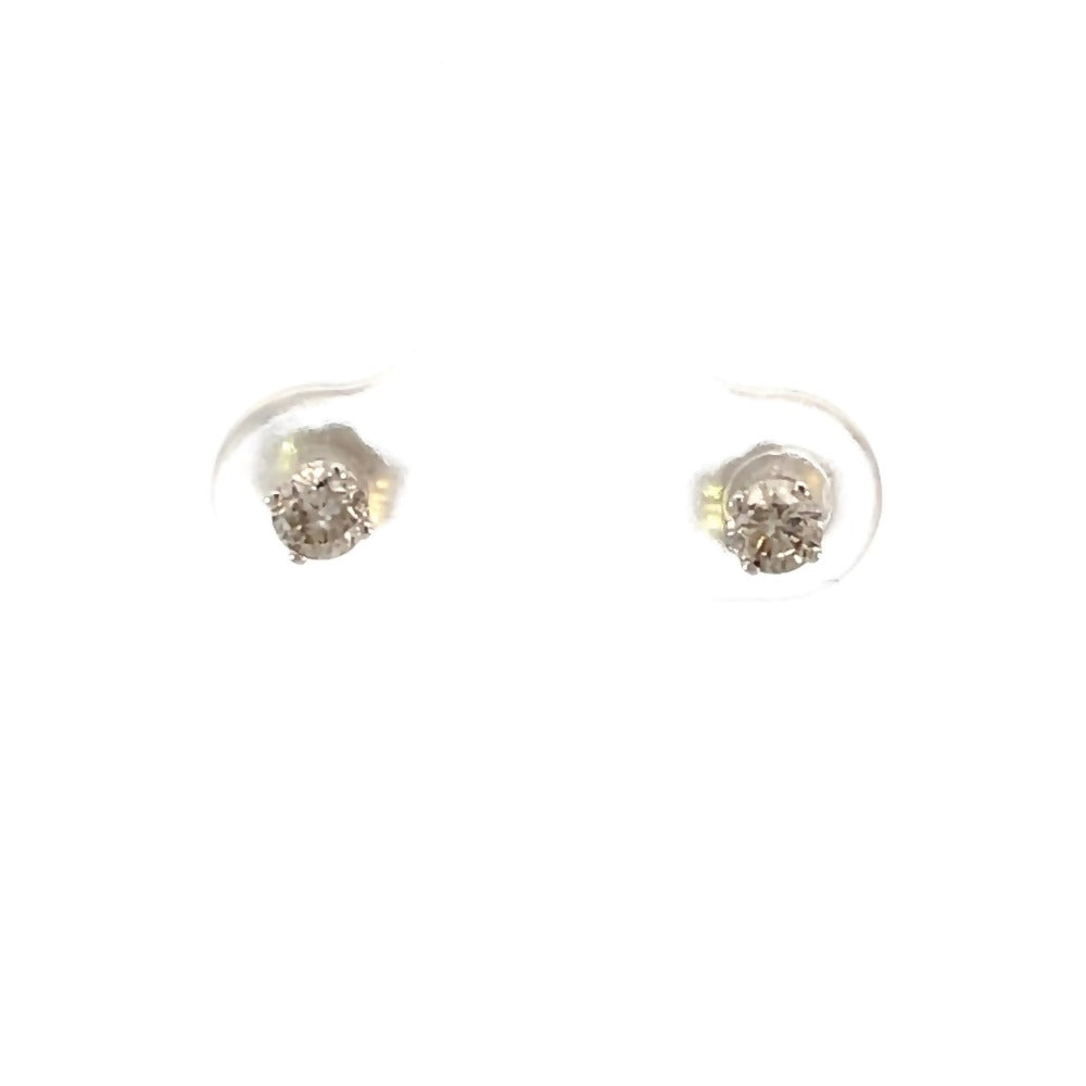 front view of Forever Fernbaugh's 1/3ctw diamond stud earrings