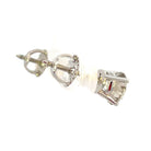 2 CTW Diamond Stud Earrings backs