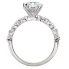 Oval Semi-Mount Diamond Engagement Ring