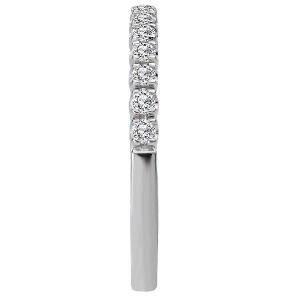 Round Diamond Wedding Band